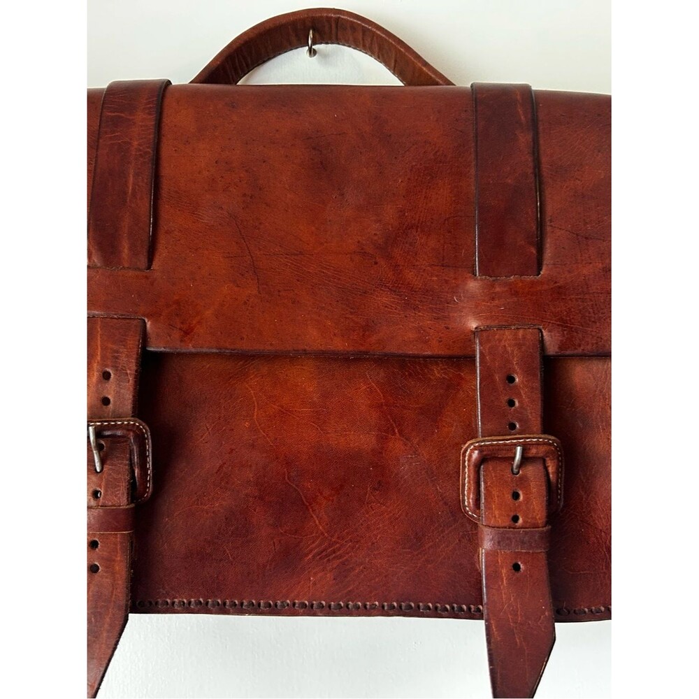 Men's Brown Leather Briefcase - Classic Leather Satchel